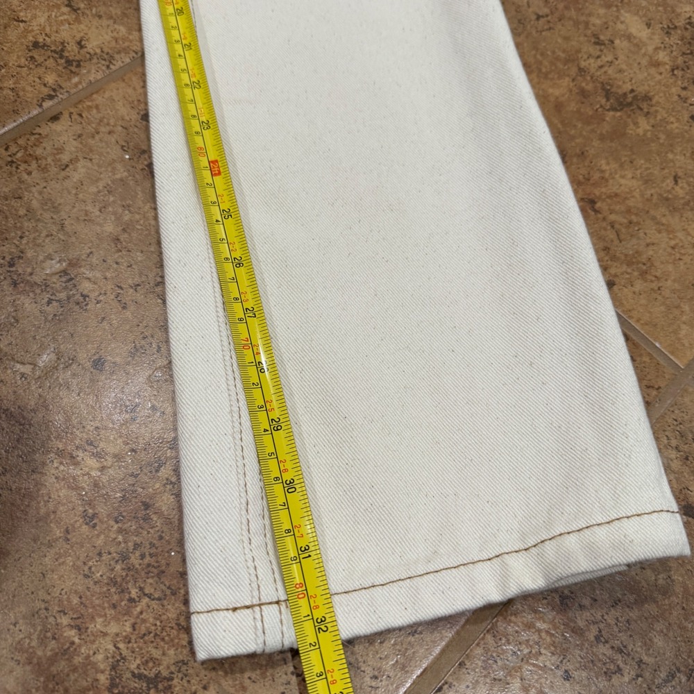 The Territory Ahead Men Driftwood Jeans  34x32 Natural Speckled Cream Cotton - Picture 6 of 13